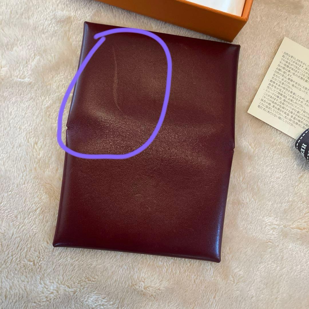 専用です。エルメス カルヴィ カードケース 名刺入ボルドー ルージュアッシュ