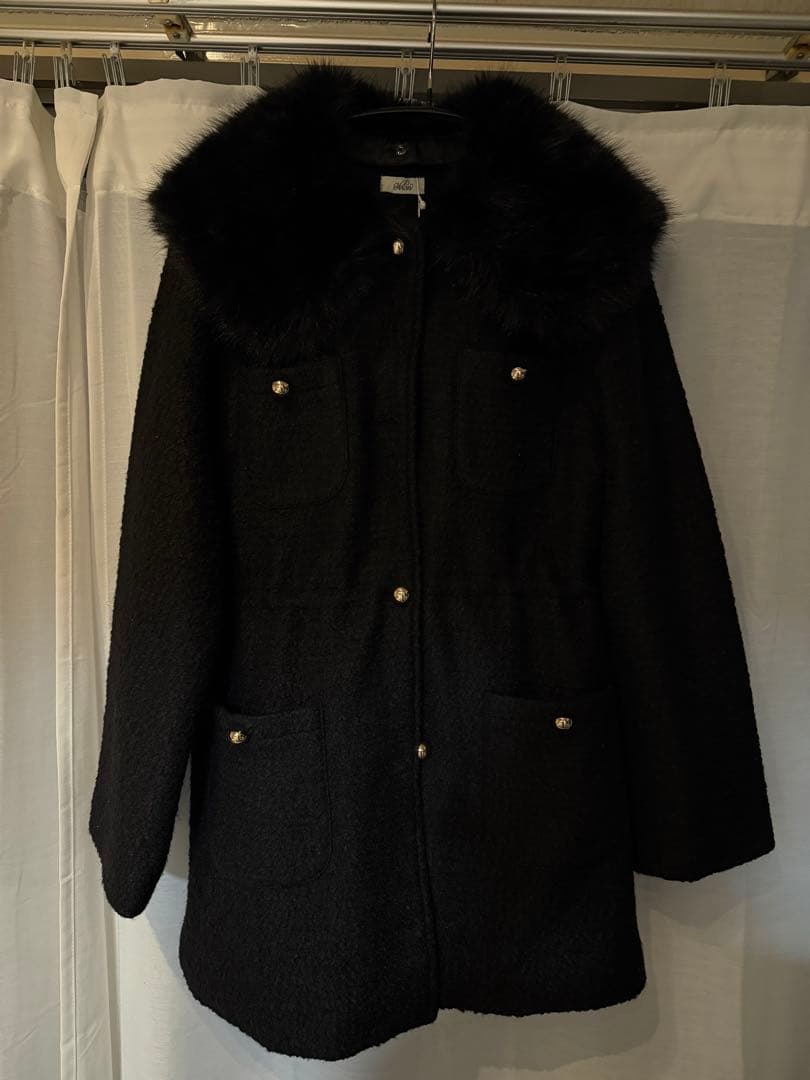 【新品未使用】yilon FUR COLLAR CLASSICAL COAT