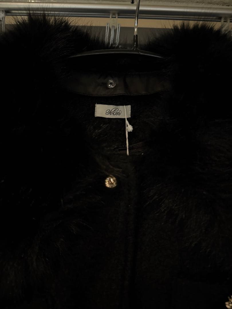 【新品未使用】yilon FUR COLLAR CLASSICAL COAT