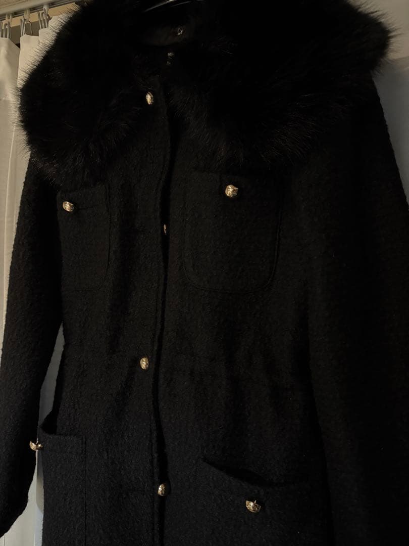 【新品未使用】yilon FUR COLLAR CLASSICAL COAT