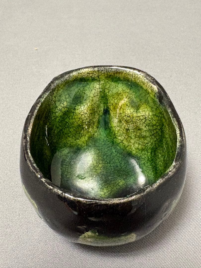 【値下】丸岡和吾　鬼ぐい呑　髑髏ぐい呑