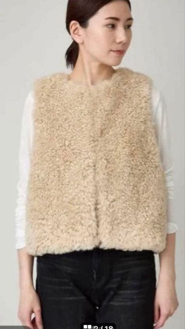 美品カレンソロジーCurensologカーリーショートベスト