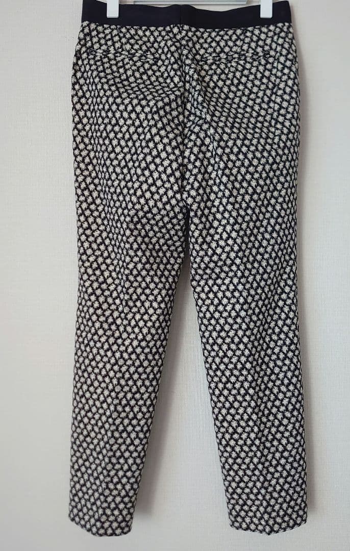 DRAWER ドゥロワー　神崎恵　look掲載　ラメ　ジャガードパンツ/36