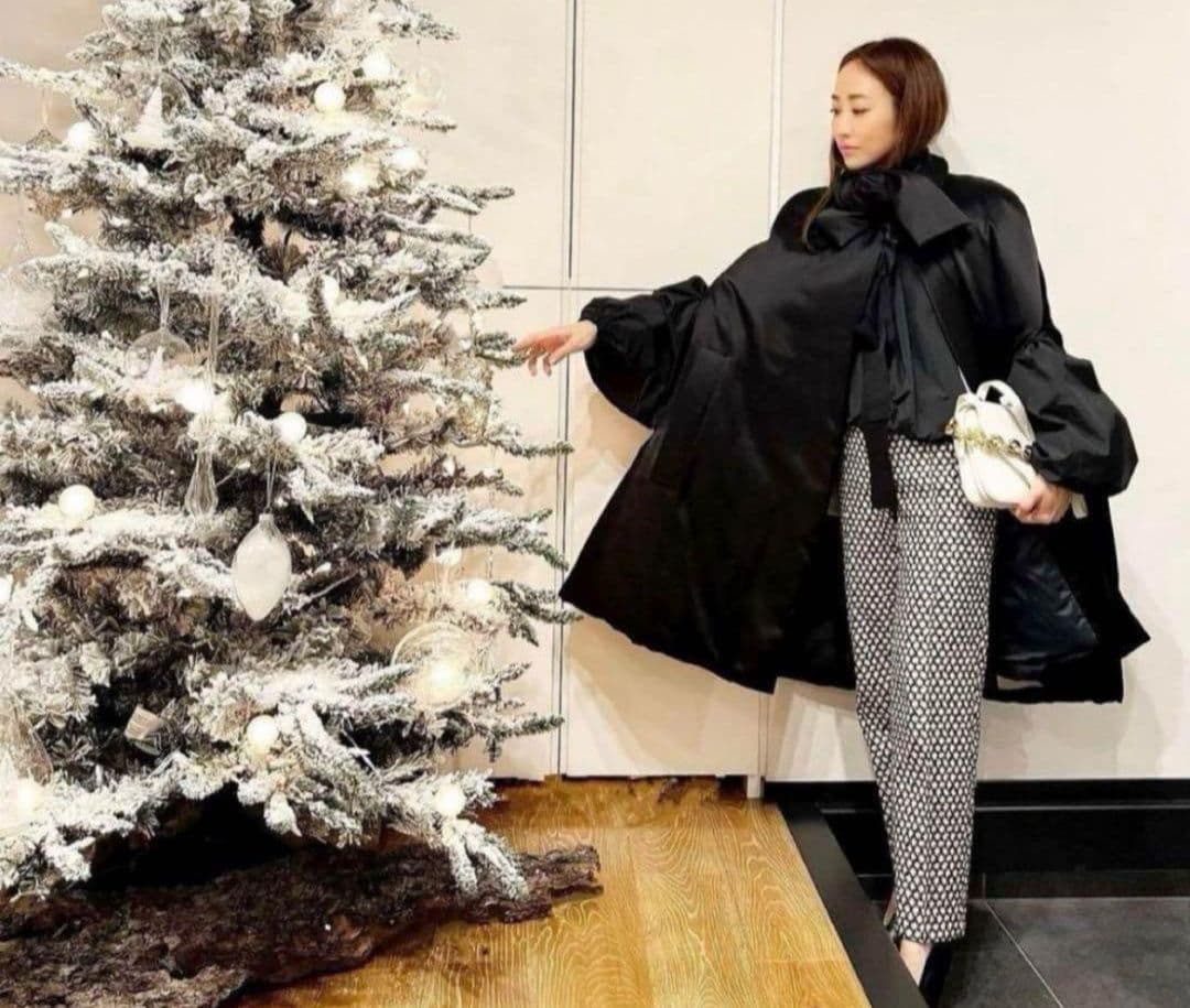 DRAWER ドゥロワー　神崎恵　look掲載　ラメ　ジャガードパンツ/36