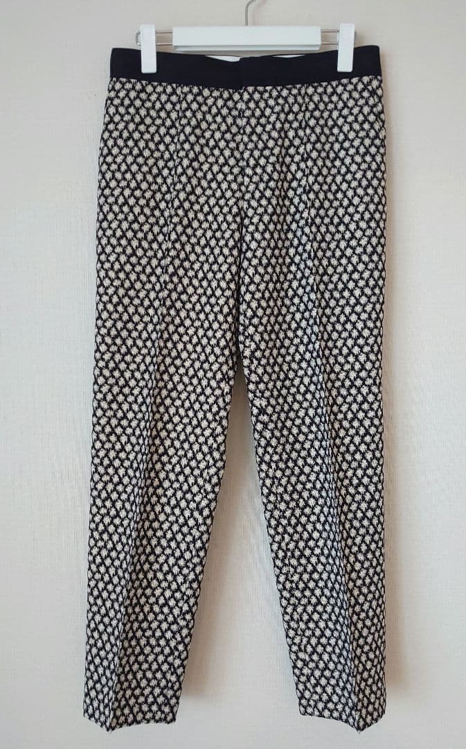 DRAWER ドゥロワー　神崎恵　look掲載　ラメ　ジャガードパンツ/36