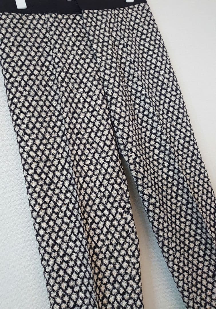 DRAWER ドゥロワー　神崎恵　look掲載　ラメ　ジャガードパンツ/36