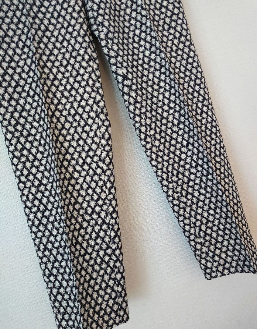 DRAWER ドゥロワー　神崎恵　look掲載　ラメ　ジャガードパンツ/36