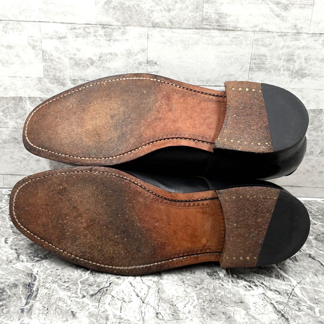 サンダース オックスフォードシューズ UK8 革靴 ブラック レザー 廃盤モデル