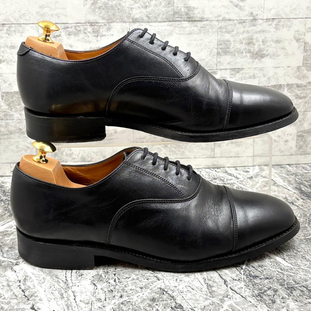 サンダース オックスフォードシューズ UK8 革靴 ブラック レザー 廃盤モデル