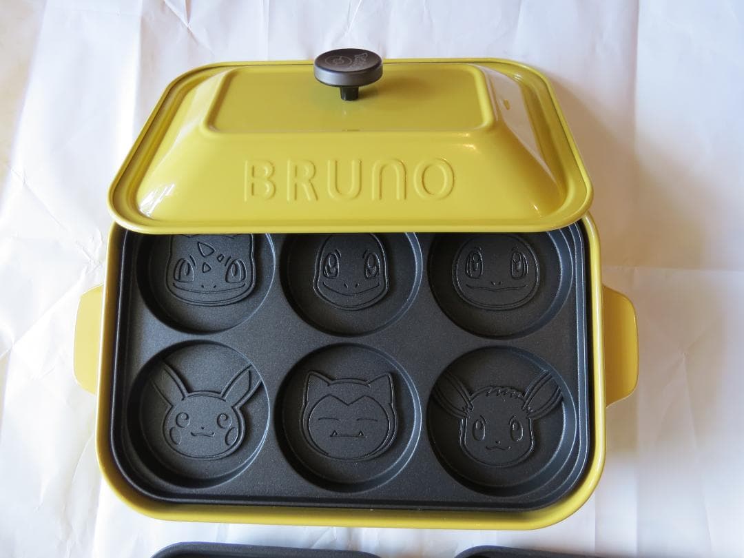 BRUNO ポケモンホットプレート イエロー