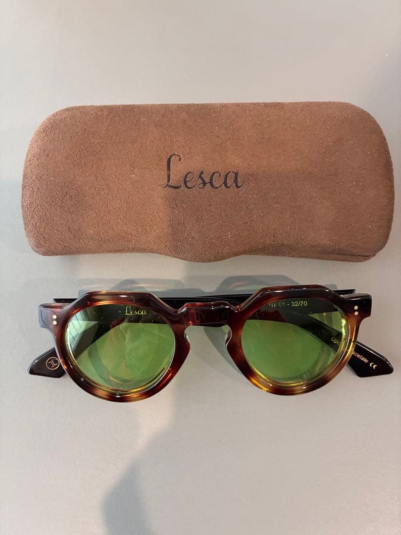 Lesca レスカ クラウンパントXL グリーンレンズ サングラス