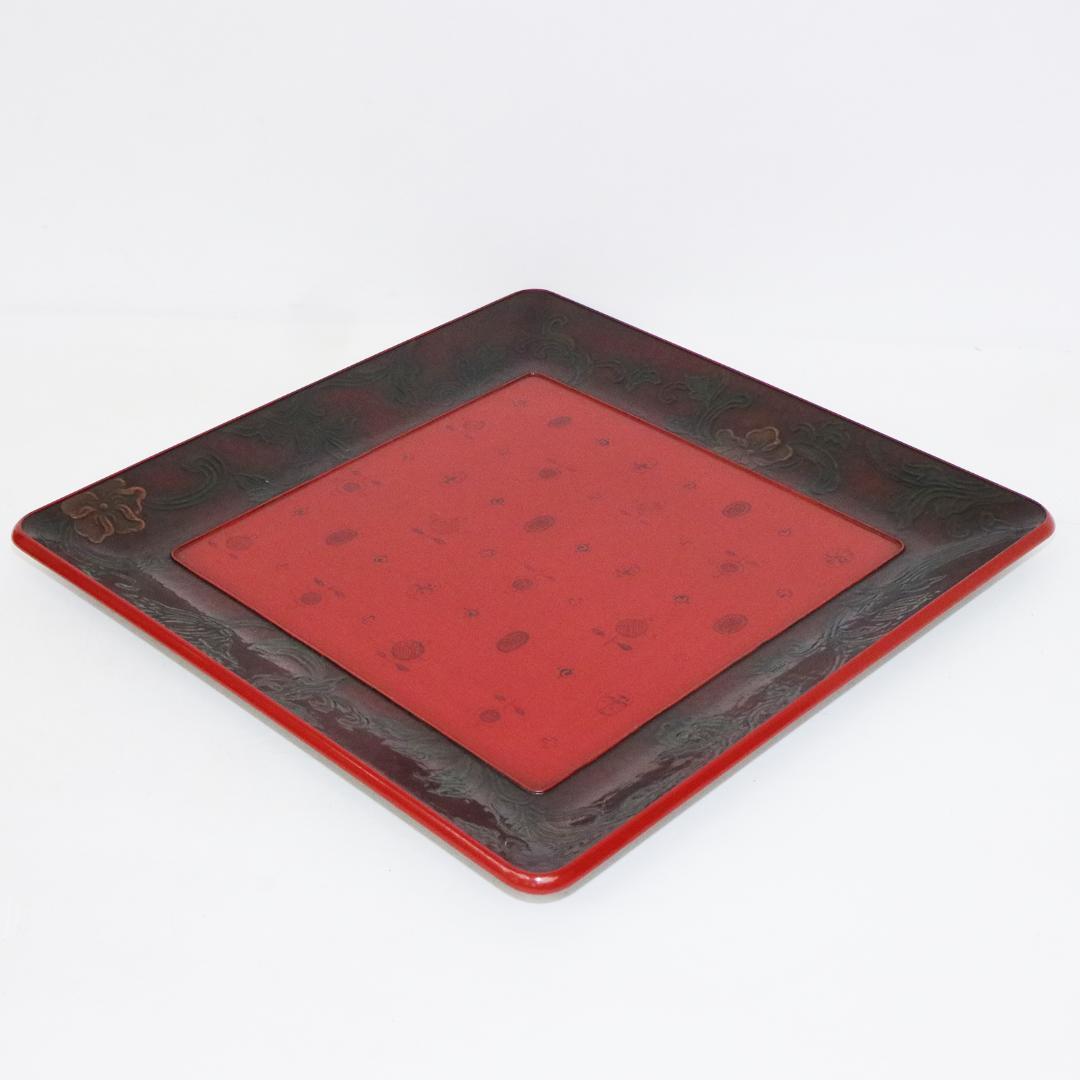 高岡漆器　勇助塗 石井祐介 造　お盆　5客　共箱