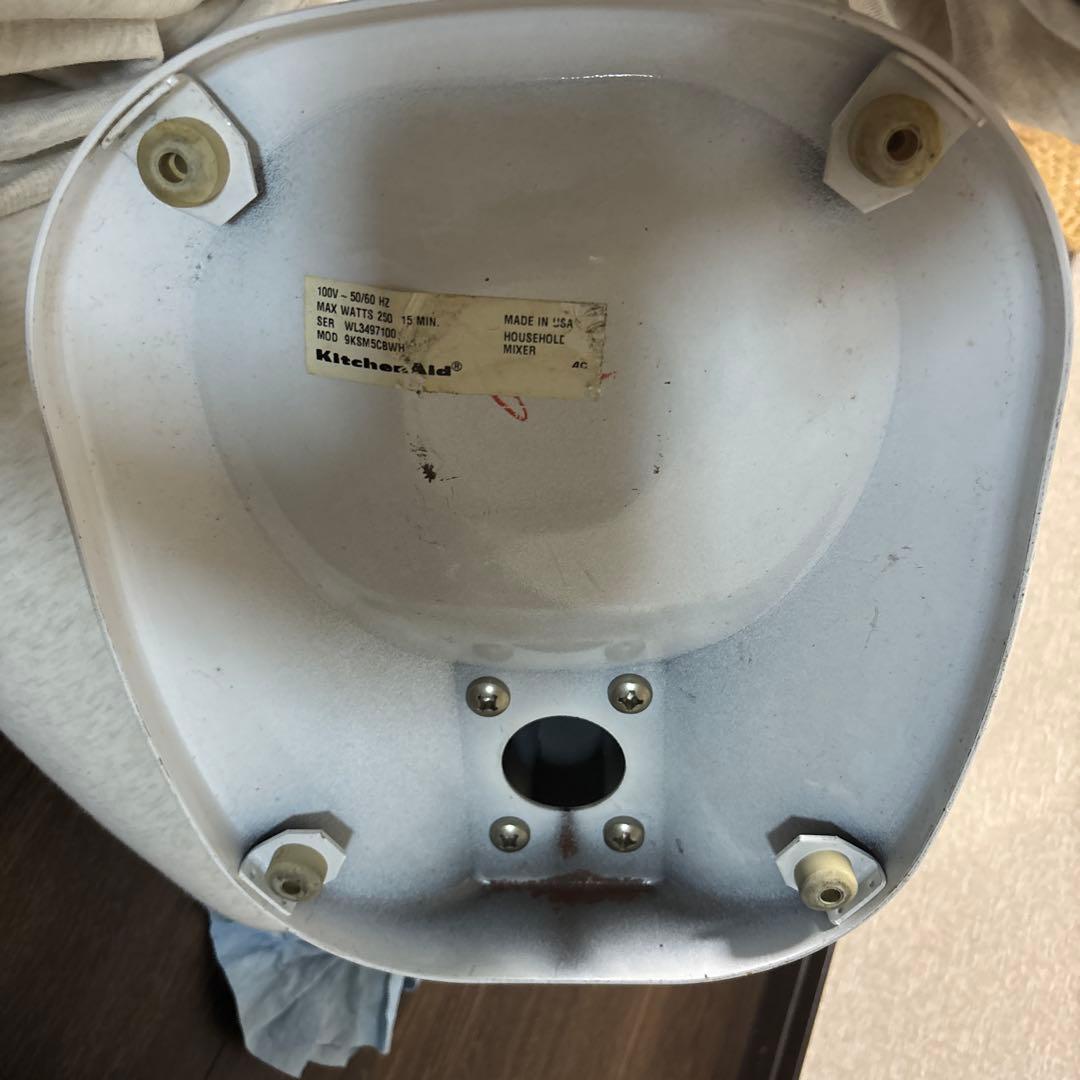 KitchenAid スタンドミキサー ホワイト　KSM5 中古品