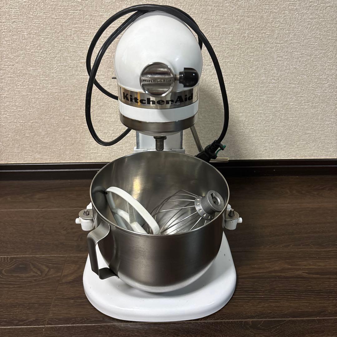 KitchenAid スタンドミキサー ホワイト　KSM5 中古品