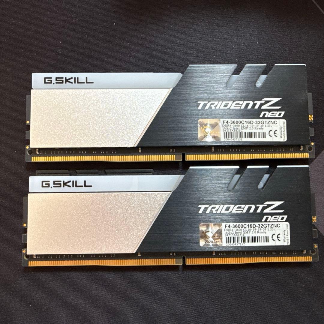 メモリー G.Skill TridentZ DDR4 PC-3600 32GB