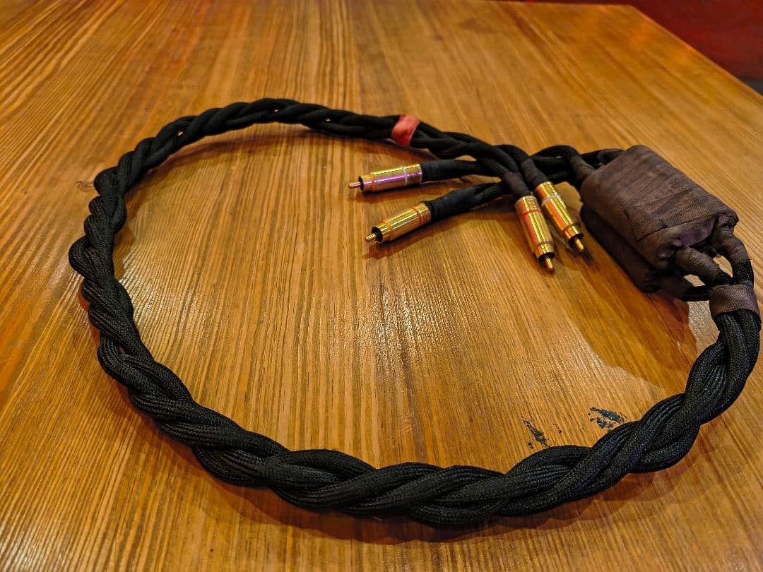 AUDIO FSK クローム格付きピンケーブル/1ｍ