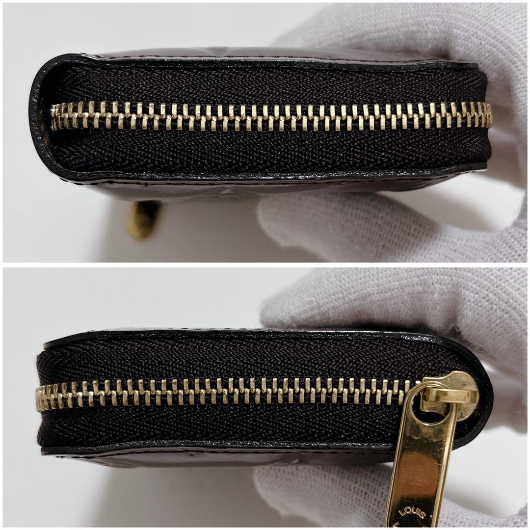 美品 ルイヴィトン パース ヴェルニ レイユール ジッピーパース