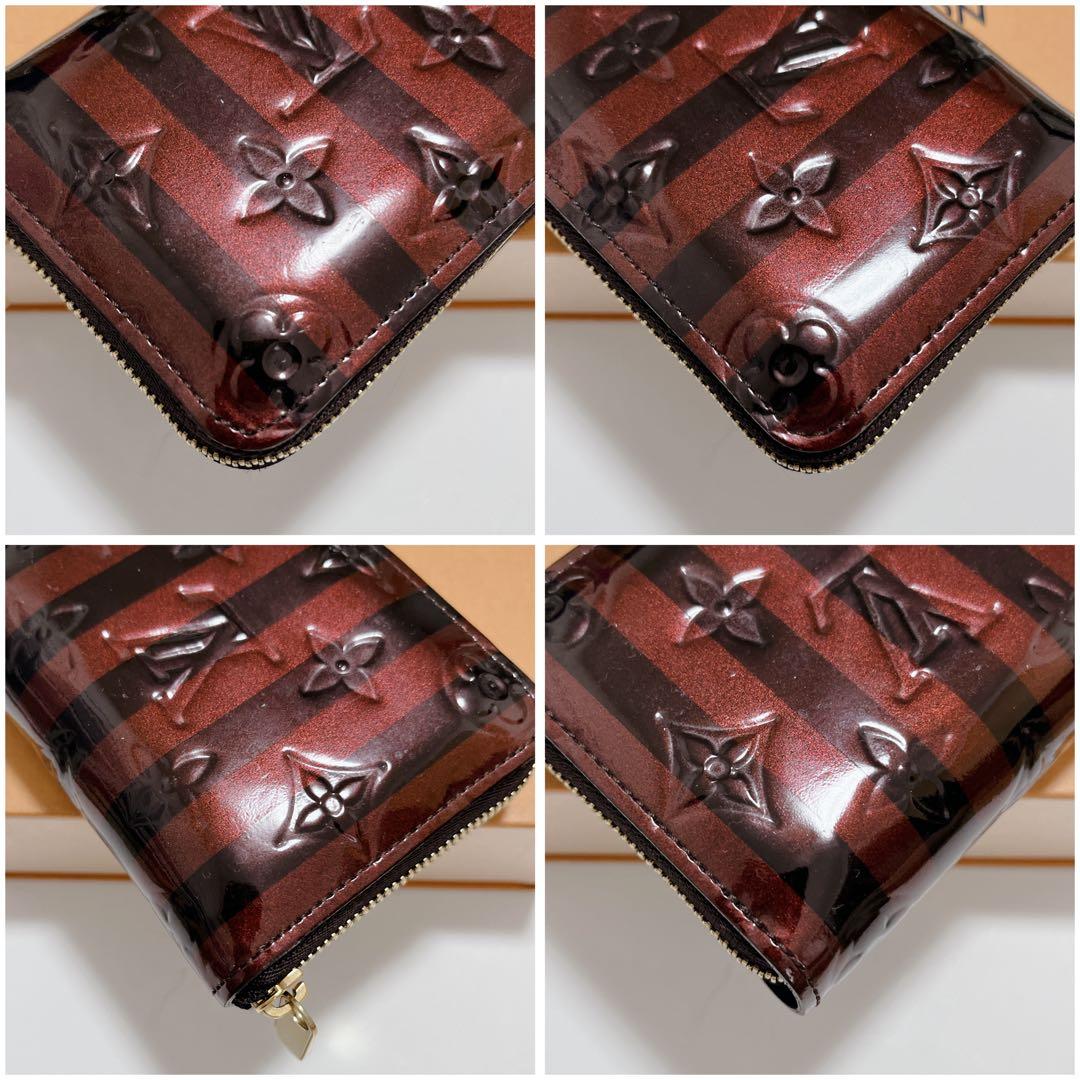 美品 ルイヴィトン パース ヴェルニ レイユール ジッピーパース