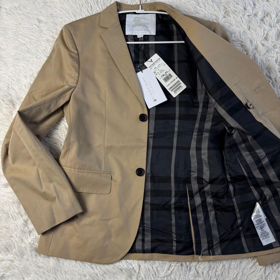 (タグ付) バーバリーチルドレン テーラードジャケット ベージュ ノバチェック