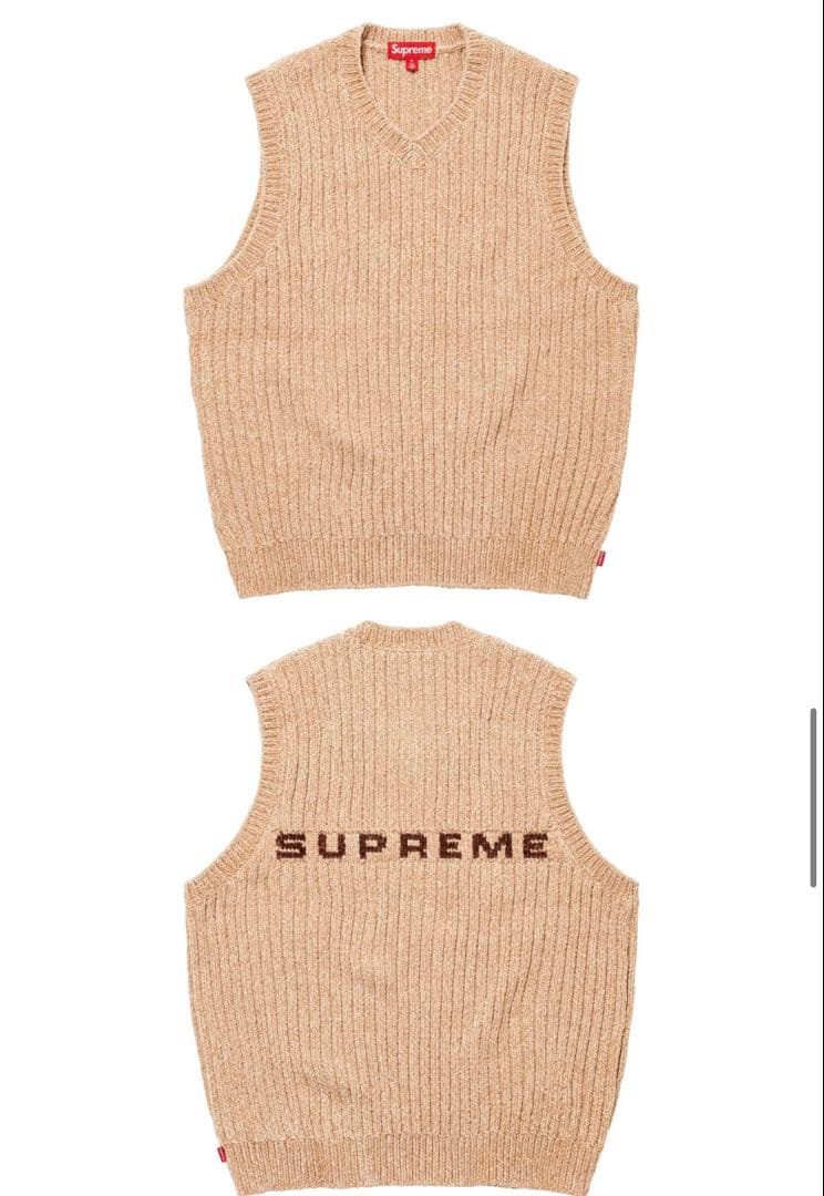 トップス Supreme Chenille Sweater Vest M