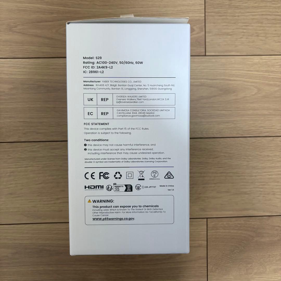 iWiMiUS S29 新品未使用 S29 プロジェクター