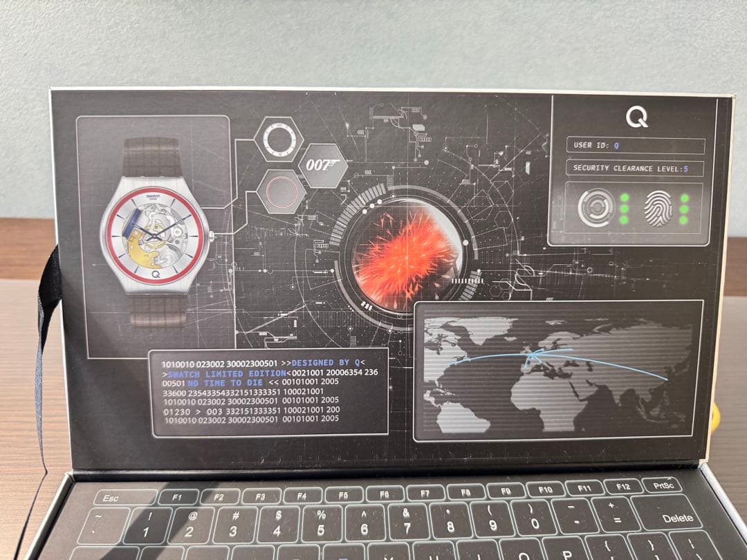 m*送様 値下げ！【激レア】SWATCH 映画007 Qモデル 2Q SS07Z