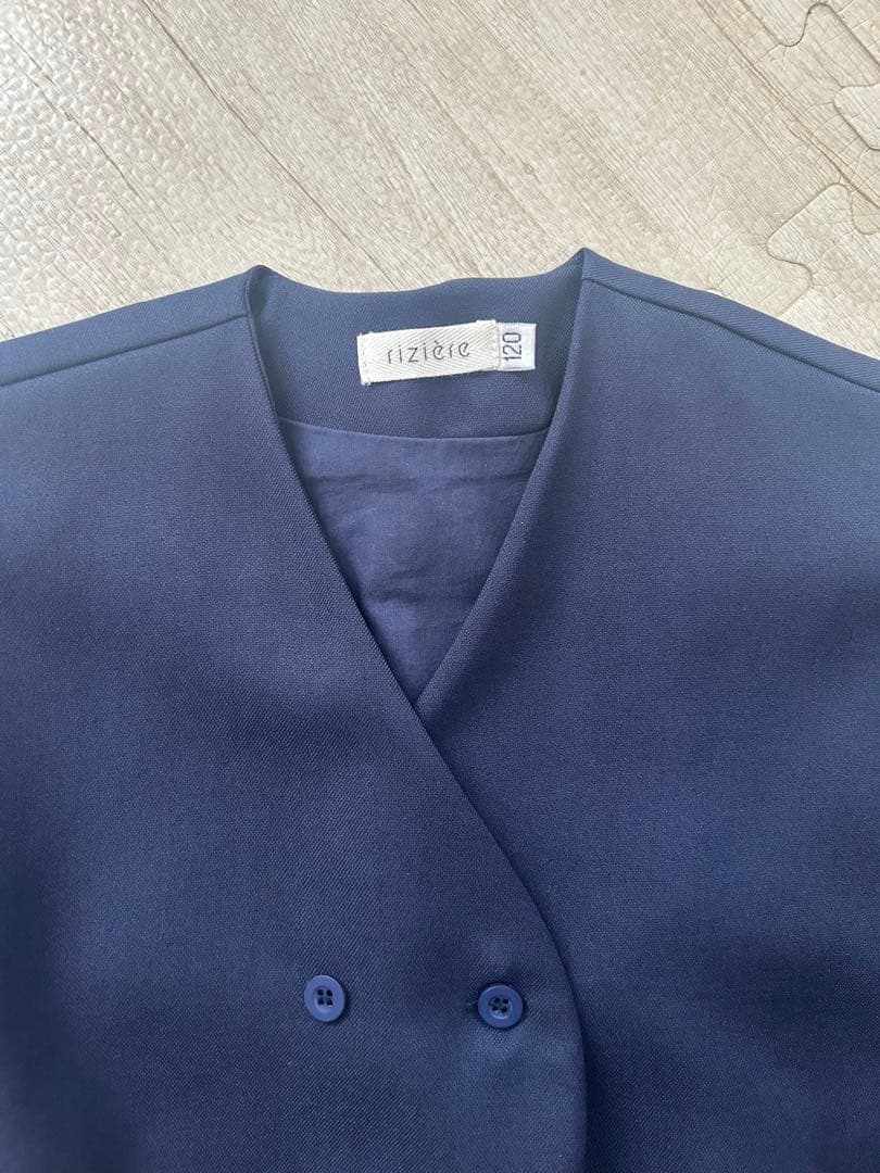 【120㎝】riziere セットアップ ネイビー6点セット