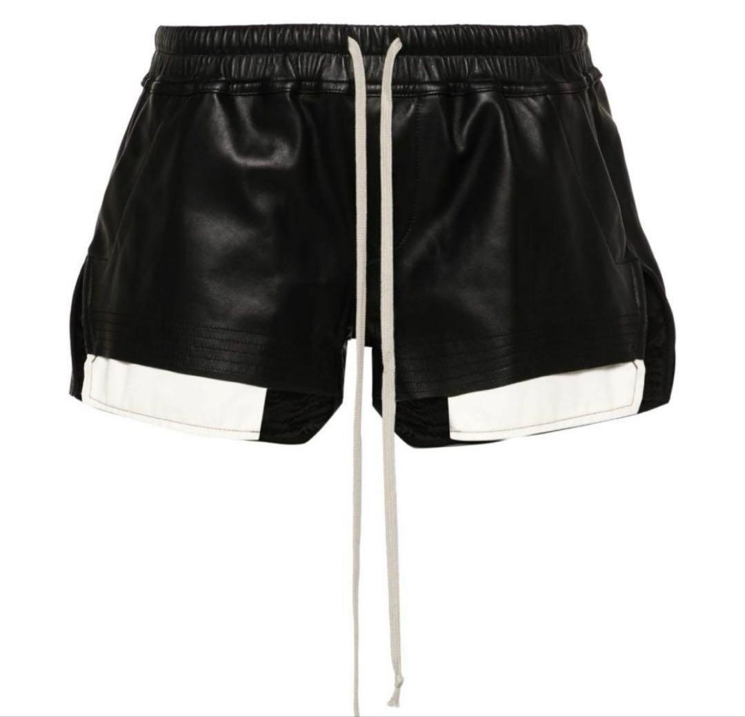 Rick Owens リックオウエンス　fog レザーショートパンツ