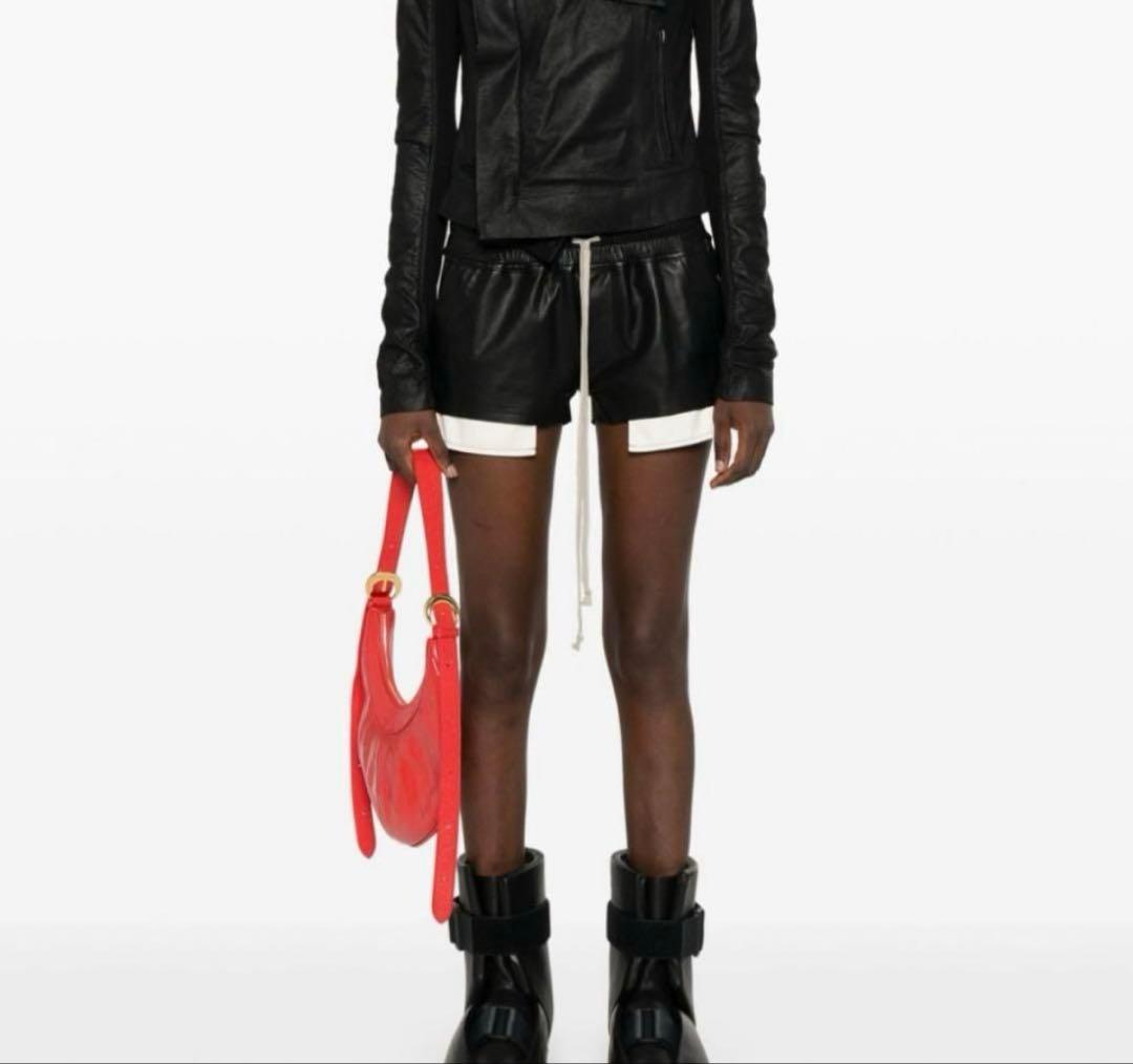 Rick Owens リックオウエンス　fog レザーショートパンツ