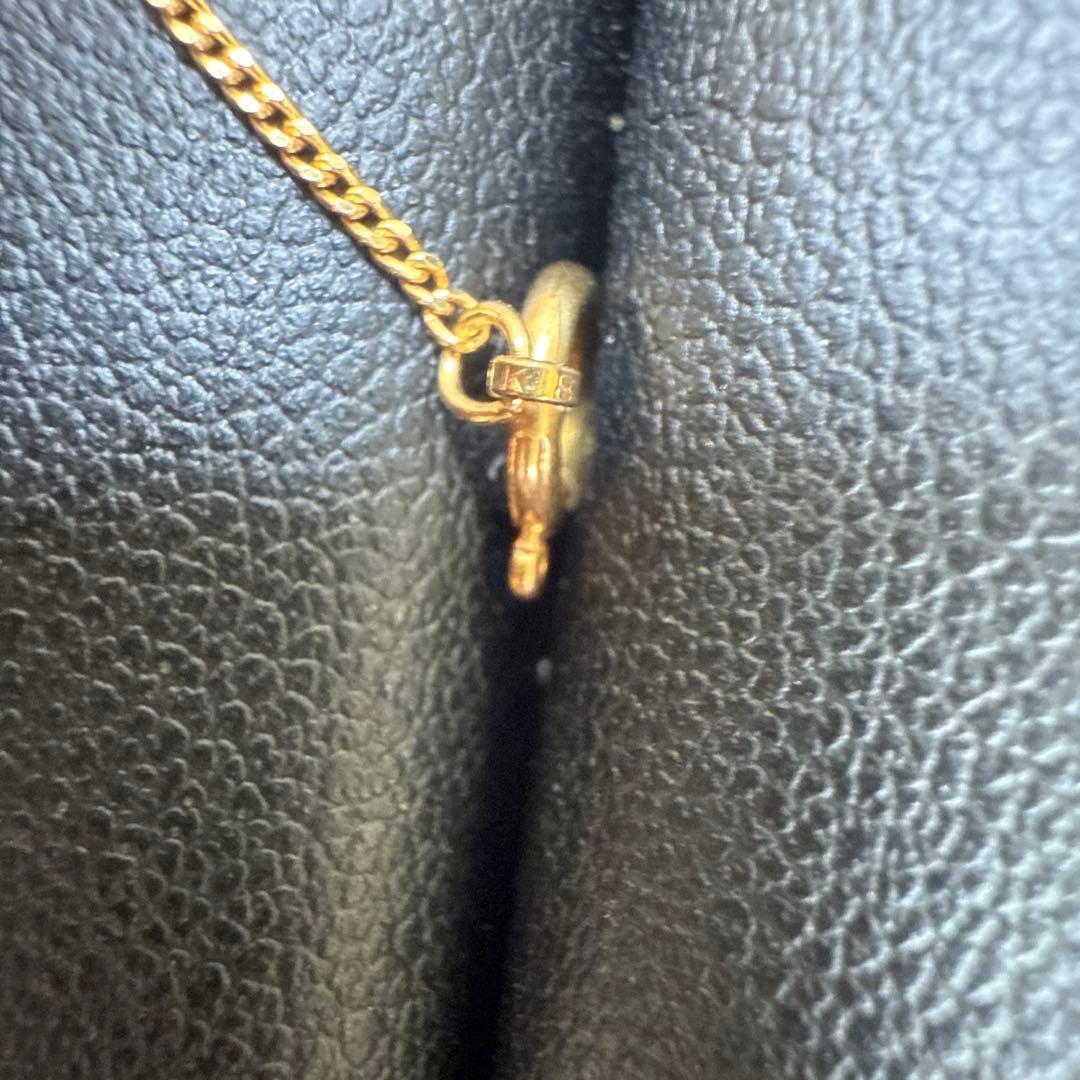 ジュエリーマキk18YG天然ダイヤモンド0.23ctネックレス ケース付き　美品