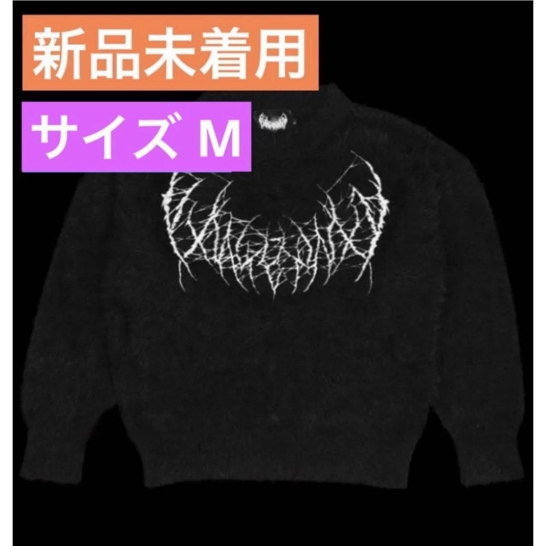 YXNGBRATZ YB Logo Knit Black Mサイズ