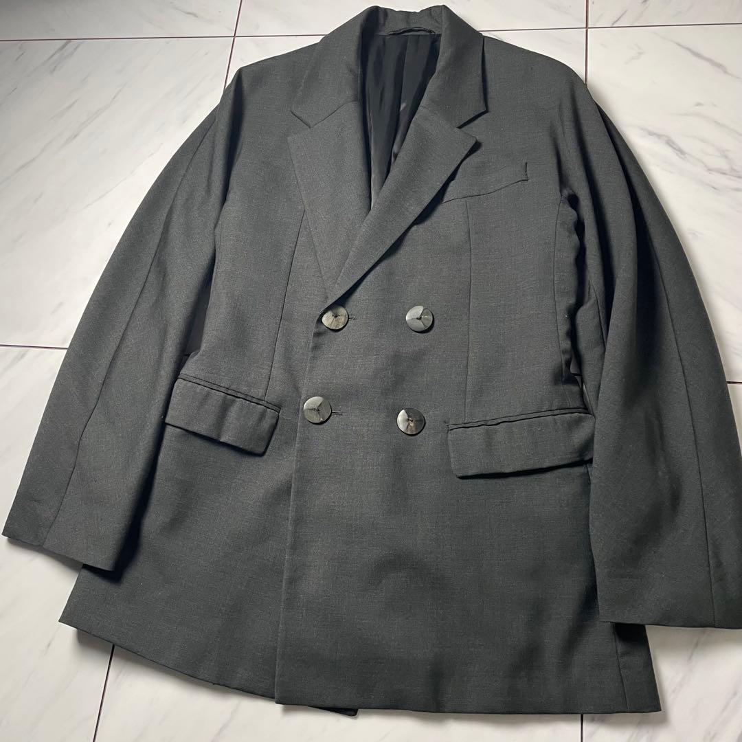 NAMACHEKO テーラード ジャケット ダブル ウール100 ブラック XS