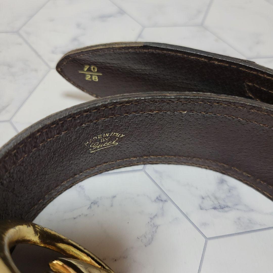 GUCCI　総柄　GCロゴ　ゴールドバックル　ベルト　スーツ　パンツに