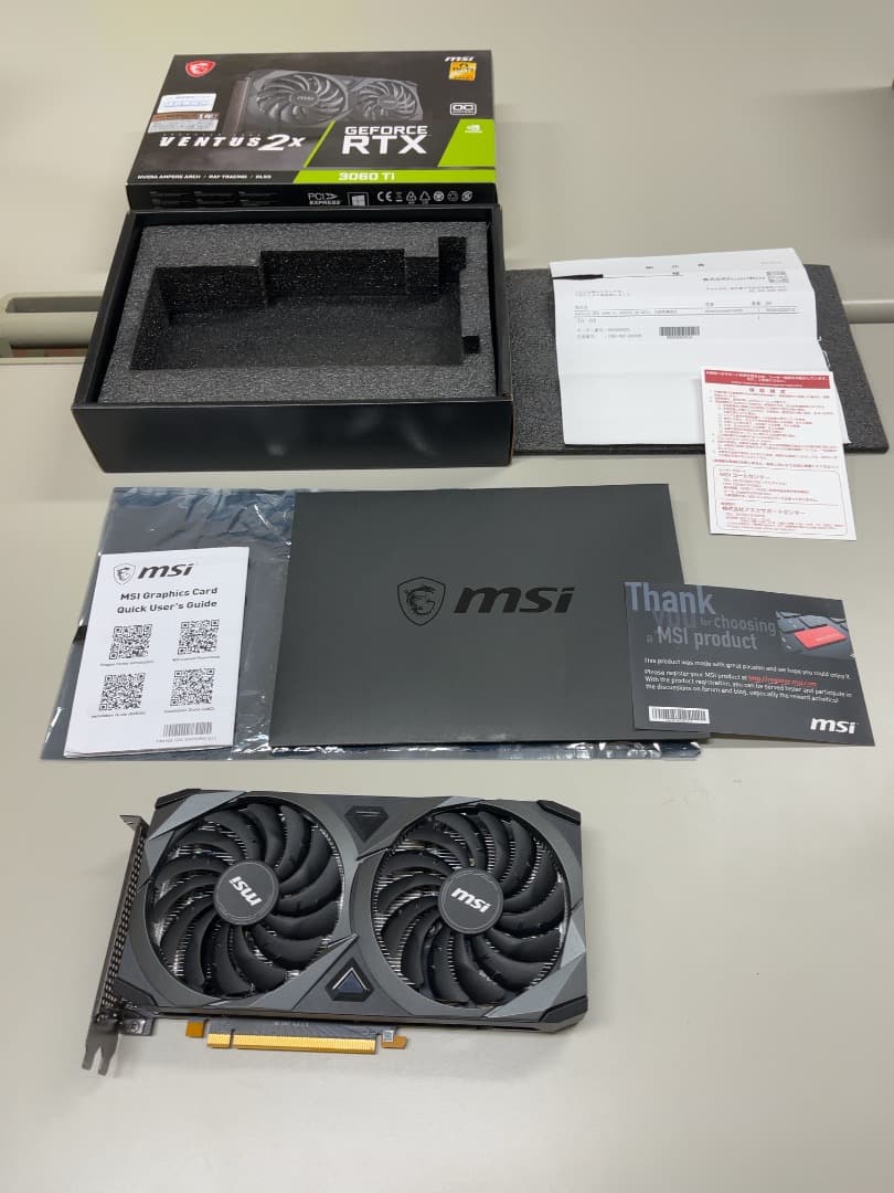 グラフィックボード・グラボ・ビデオカード GeForce RTX 3060Ti VENTUS 2X MSI non LHR