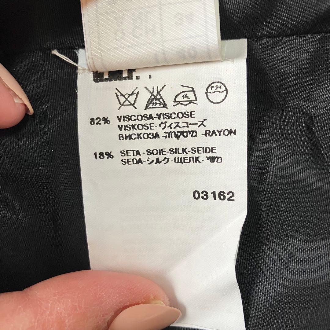 専用　イタリア製 ジャンフランコフィレ ロングドレス　ワンピース シルク　紺色