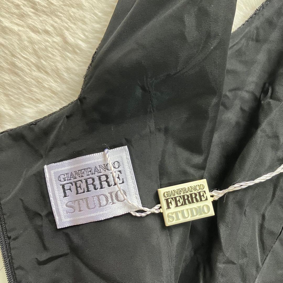 専用　イタリア製 ジャンフランコフィレ ロングドレス　ワンピース シルク　紺色