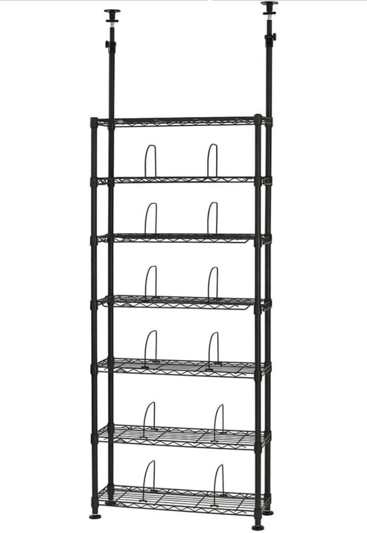 ドウシシャ ルミナス 突っ張りラック幅78奥行27.5高さ220~280cm