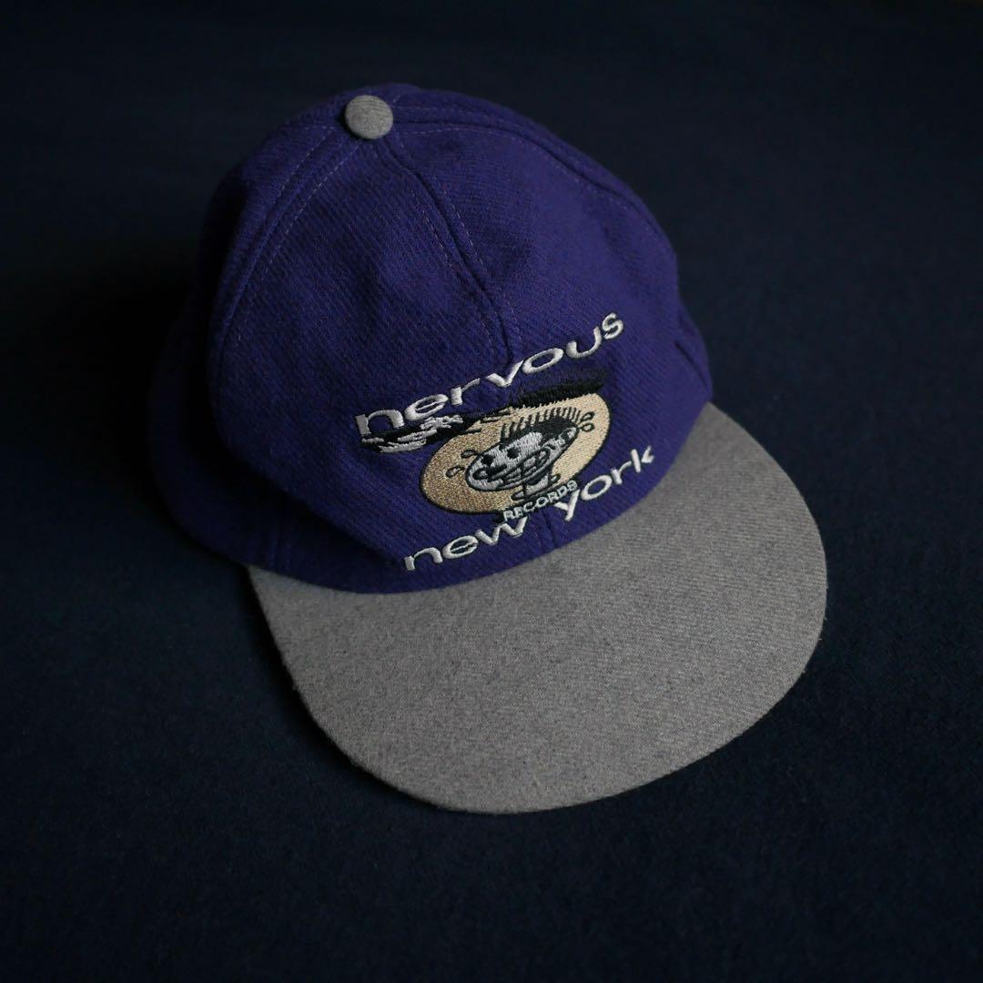 90's nervous records キャップ ヴィンテージ