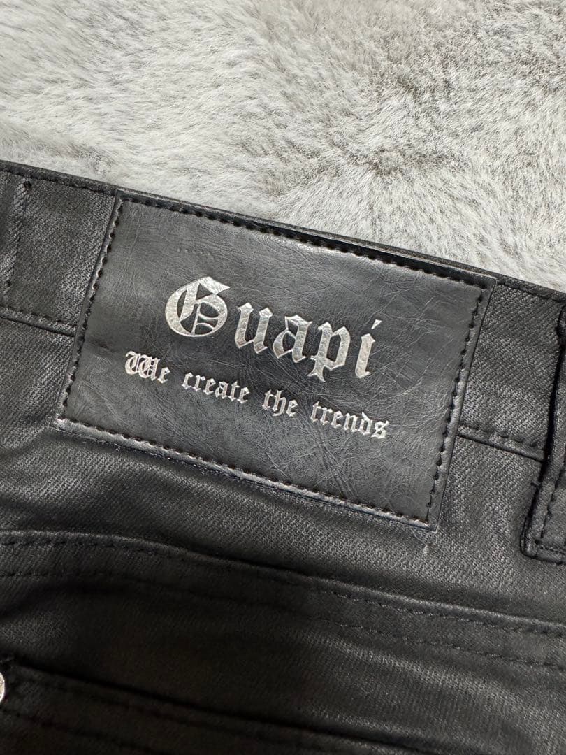 GUAPI レザーフレアパンツ 28