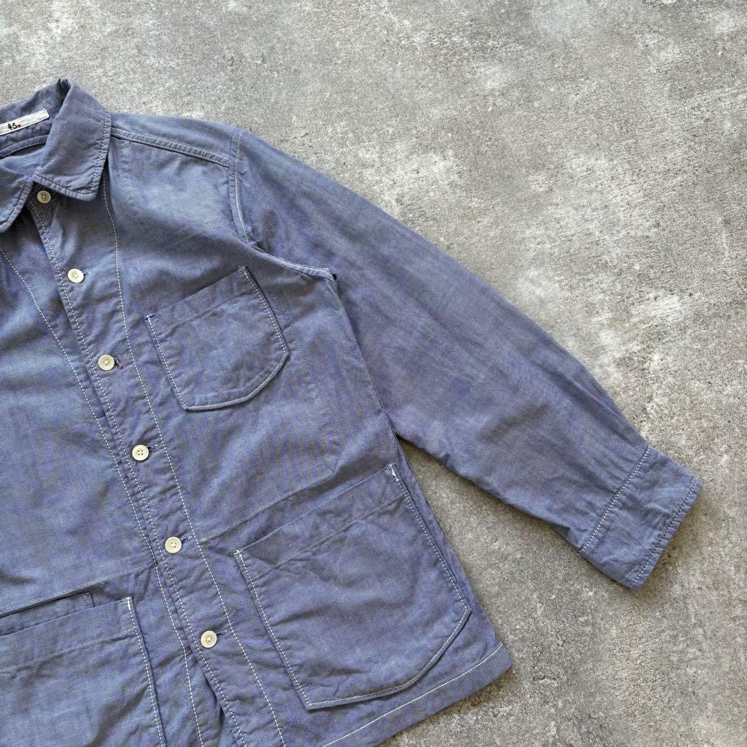 【45rpm-studio】 スビンオックスフォードシャツジャケット サイズ2