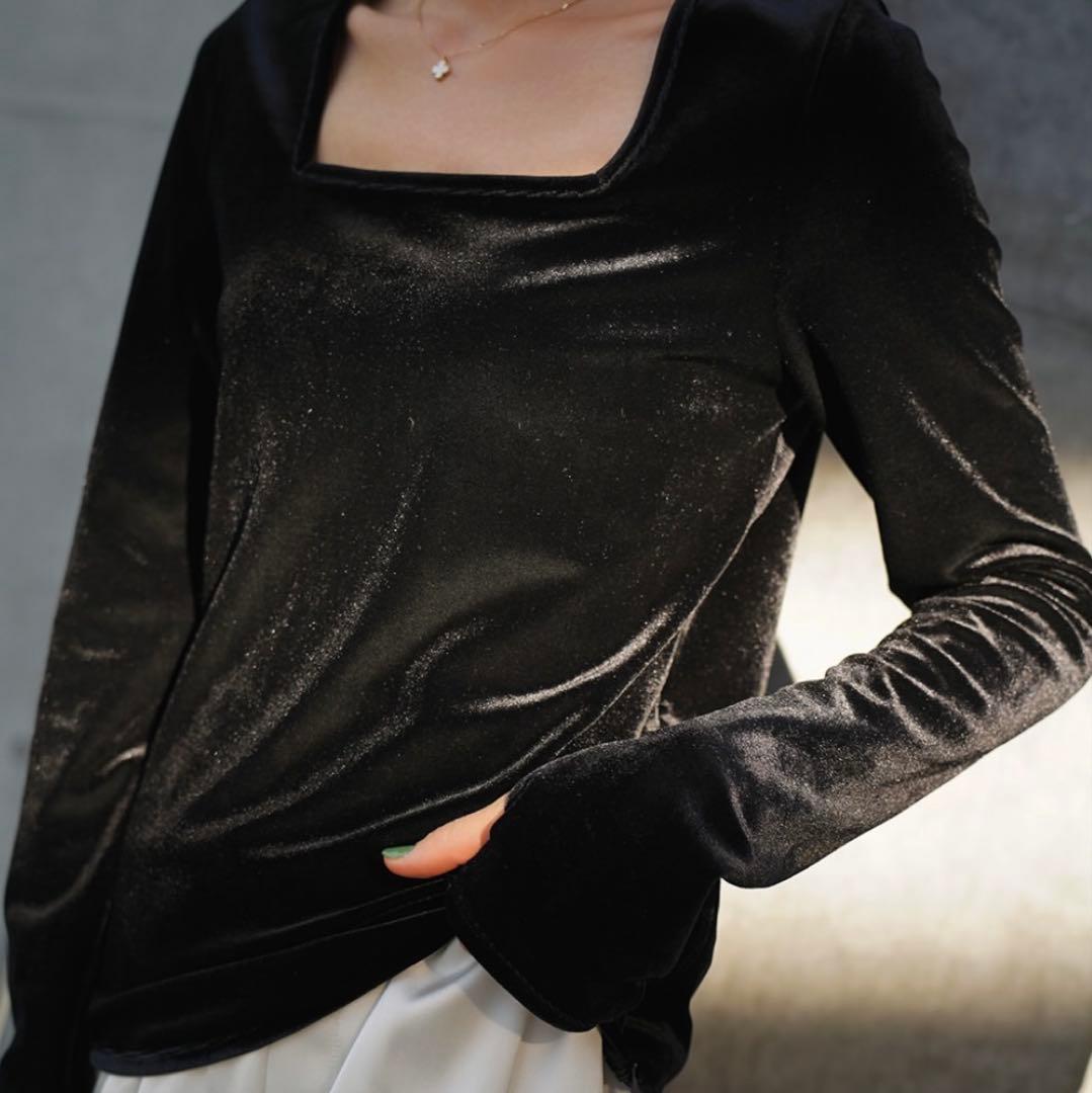 ELLIE エリー ベロアトップス