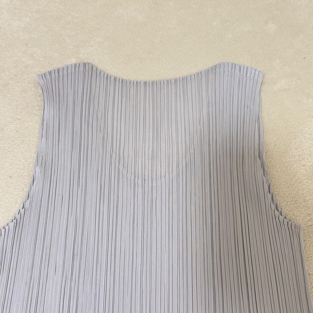 極美品✨PLEATS PLEASE プリーツ　変形　チュニック　ライトグレー