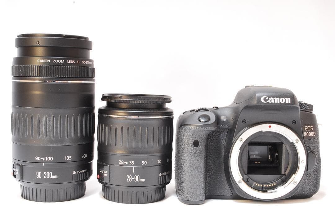 迫力の超望遠✨Canon EOS 8000D✨ダブルレンズセット Wi-Fi接続