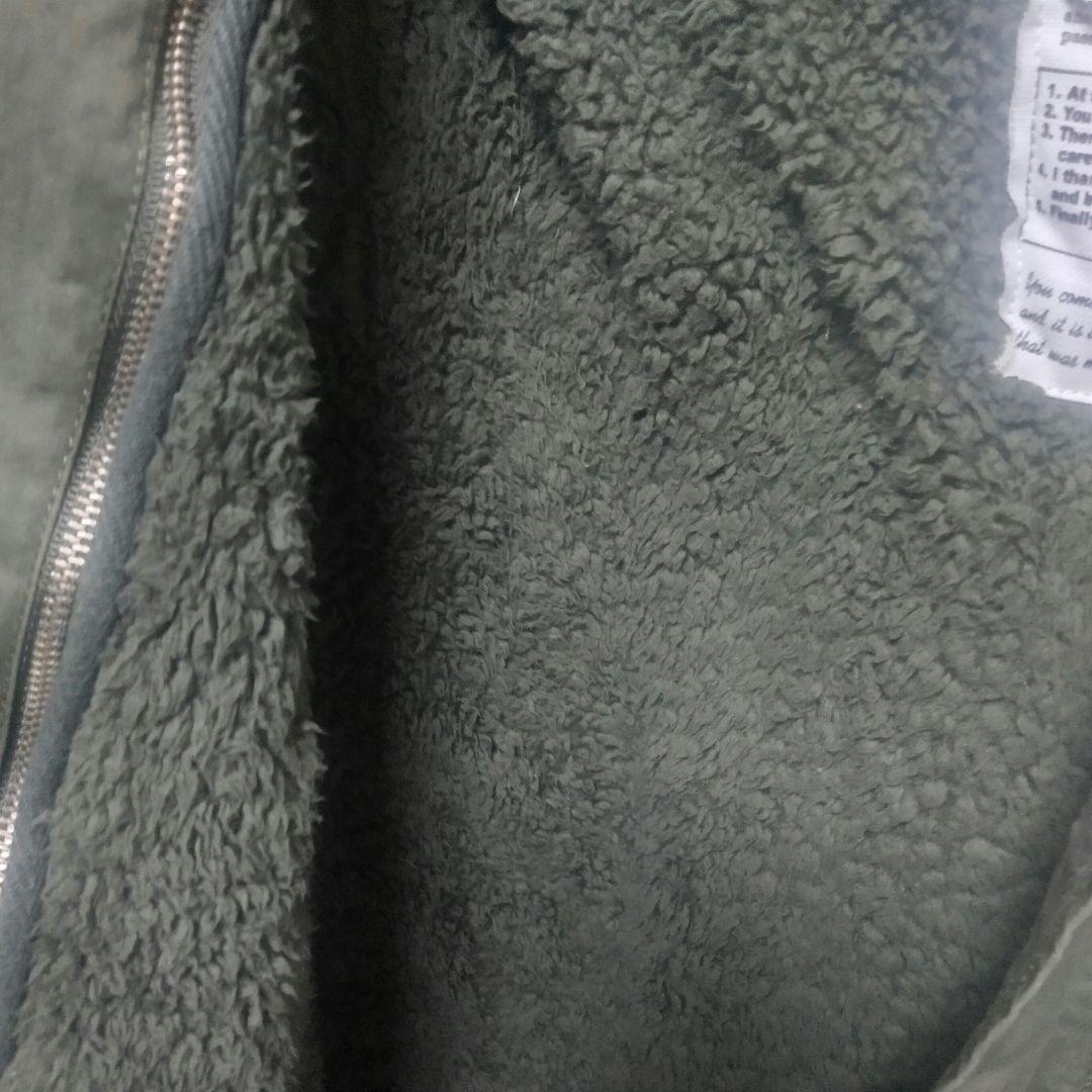 pangji リアルファー フード付きモッズコート オリーブグリーン