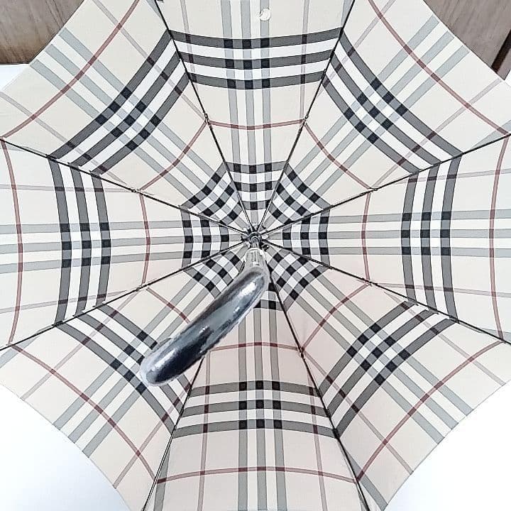 未使用品　バーバリー　傘　雨傘　長傘　ノバチェック　超希少　傘袋付き