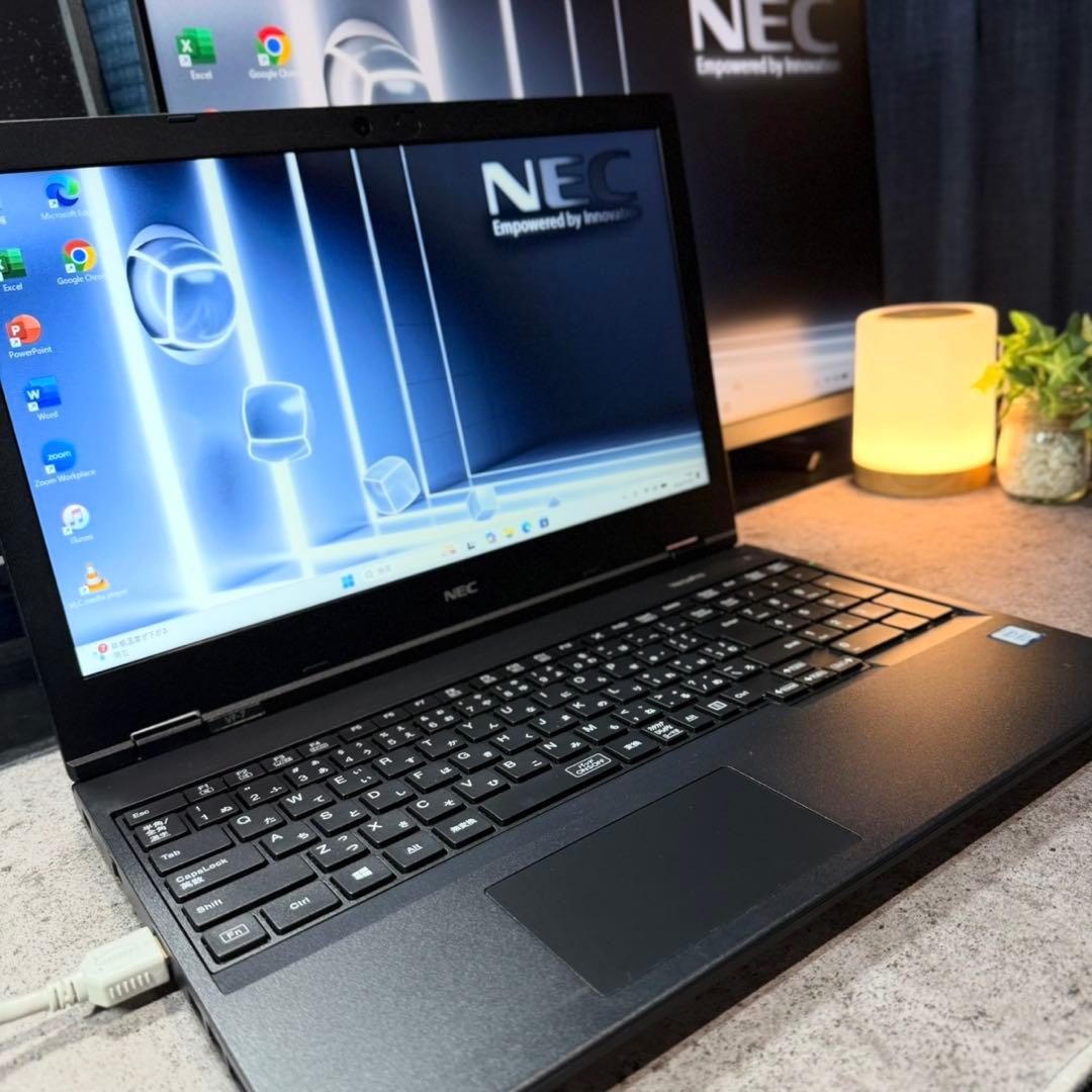 ノートPC NEC 8世代 8GB 新品SSD HDD500 超高速起動 DVD