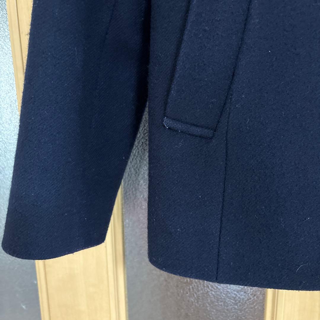 マッキントッシュ 38 ウール ネイビー ダブルブレストピーコート