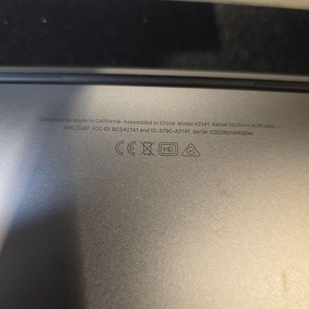 Z*@様 MacBook Pro 16インチ Core i7 16GB SSD5