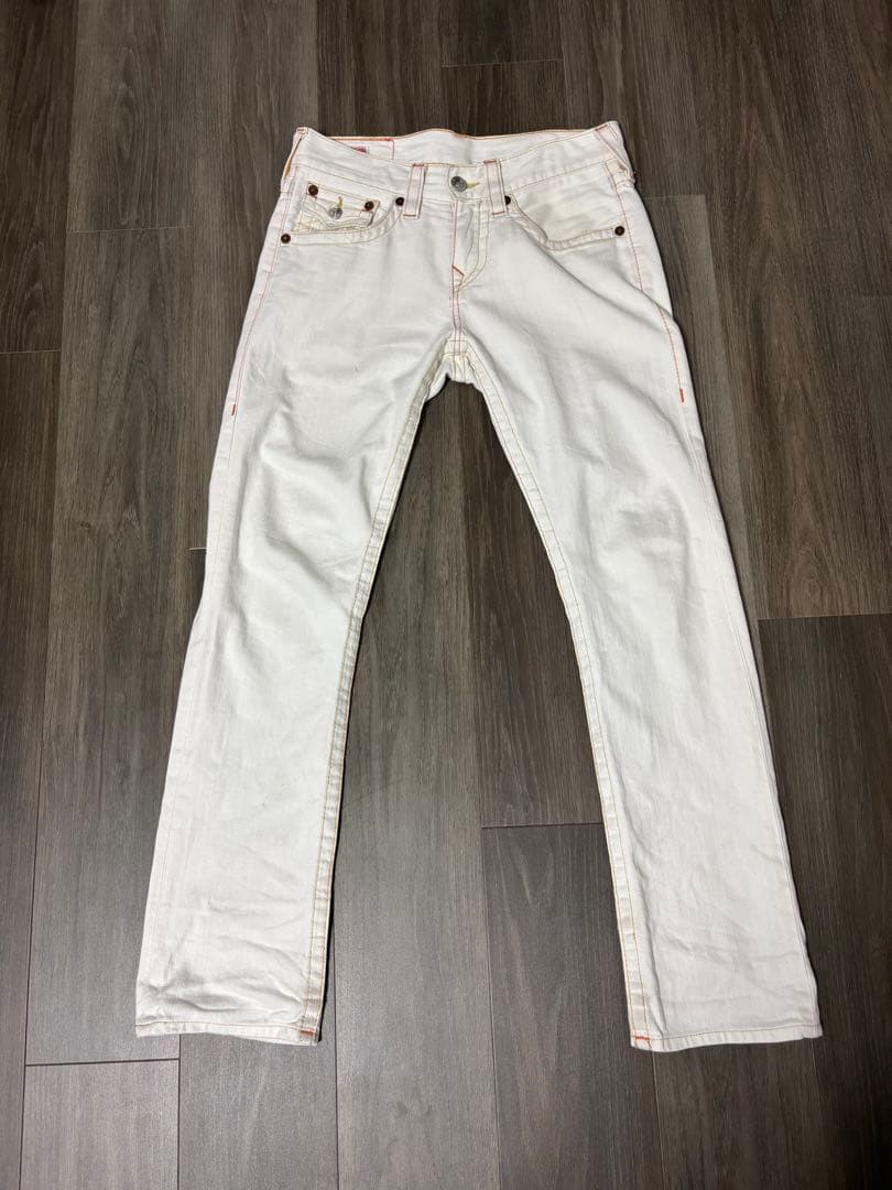 TRUE RELIGION ホワイトデニム　28