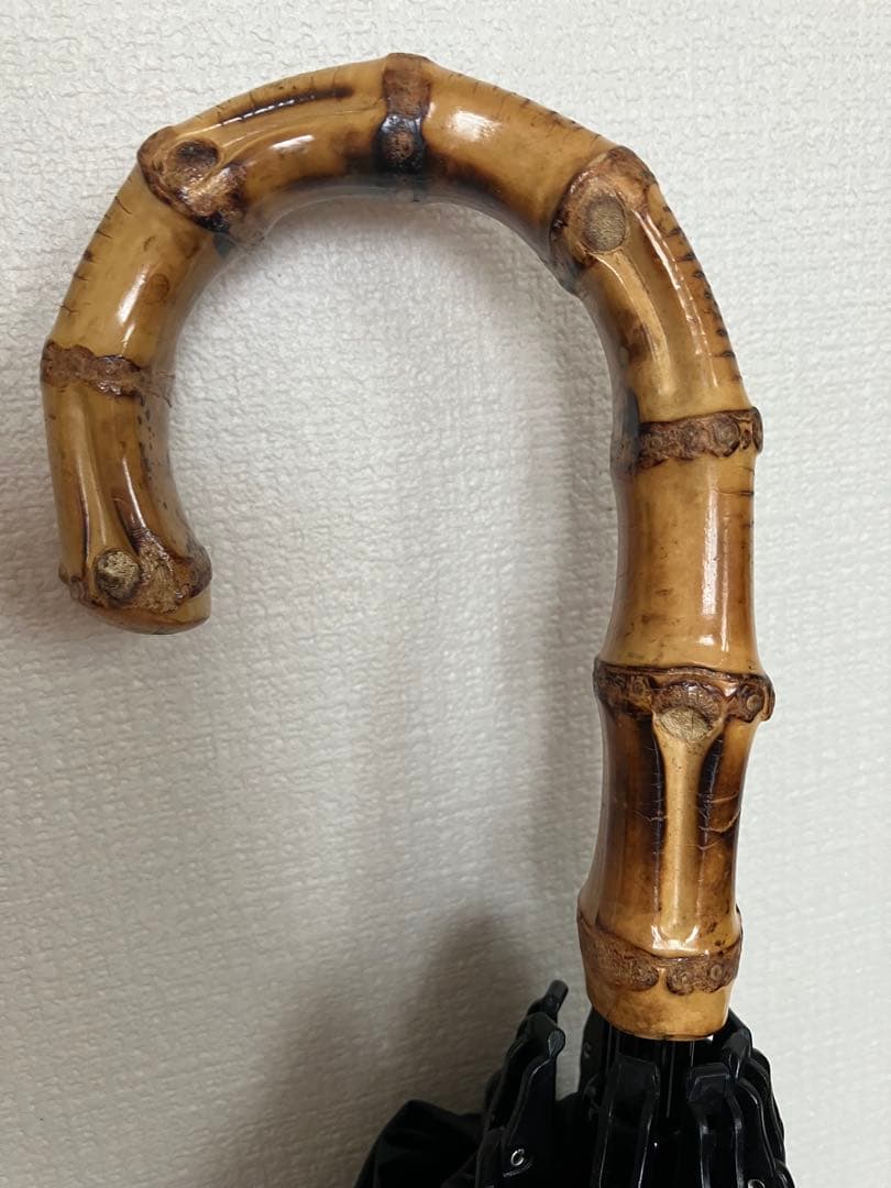 【お値下げ】サンバリア100 2段折 / フリル/持ち手バンブー